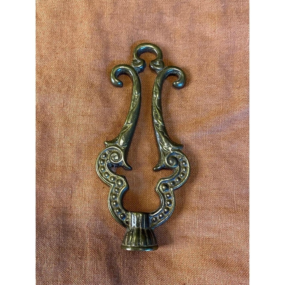 Finial Brass 4" Lamp Screw Top Antique Vintage s74